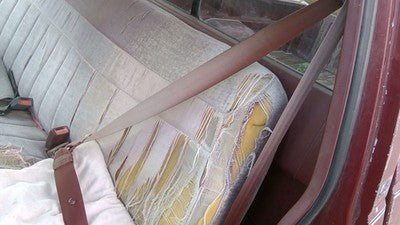1988 Gmc Sierra 2500 Driver Left Front Seat Belt Retractor Oem Shoulder Red