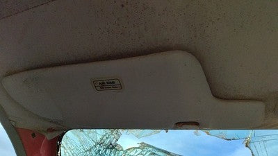 1995 Ford Aspire Driver Left Sun Visor Oem Gray