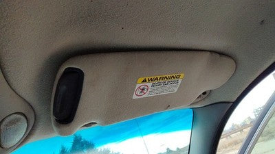 2000 Chrysler Town & Country Passenger Right Sun Visor Oem Gray 0Rf32tl2aa
