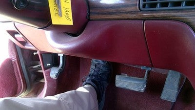 1989-1991 Pontiac Bonneville Lower Dash Under Column Knee Bolster Trim Panel Red