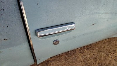 1975 Cutlass Supreme Passenger Right Front Outside Door Handle Blue 2 Door Coupe
