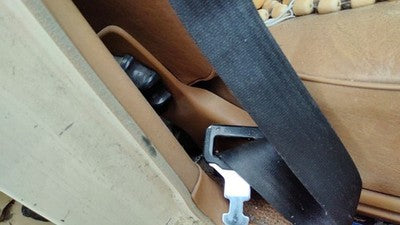 1980 Mercedes 300Td Passenger Right Side Seat Trim Panel Oem Brown