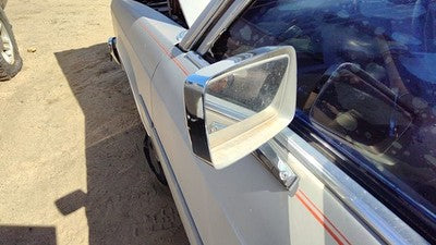 81-91 Grand Marquis Driver Left Front Side Mirror Chrome With Control Cable Gray
