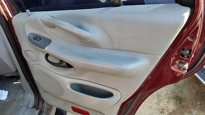 97-99 Expedition Passenger Right Rear Inside Door Trim Panel Switches Back Gray