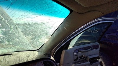 2003 Lincoln Town Car Passenger Right A Pillar Trim Windshield Post Panel Gray