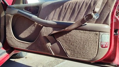 1993 Grand Prix Passenger Right Door Trim Panel With Switches 2 Door Tan
