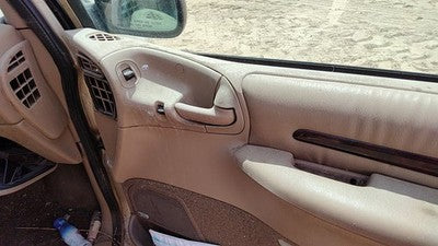 00 Town & Country Passenger Right Front Door Trim Panel With Switches Tan