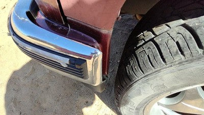 92-00 Gmc Yukon Driver Left Moulding From Fender Oem Trim Strip Maroon 15740119