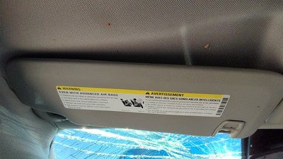 2011-2016 Chevy Cruze Driver Left Sun Visor Oem Black Aff 95034253