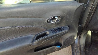14-19 Versa Driver Left Front Door Trim Panel With Master Switch Charcoal G