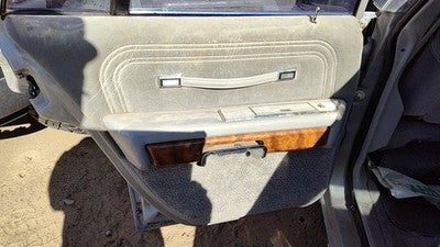 85 Grand Marquis Driver Left Rear Door Trim Panel With Switches Back Gray