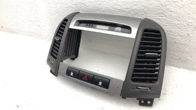 2010-2012 Hyundai Santa Fe Trim Bezel Around Radio Surround Dash Panel Gray Ras