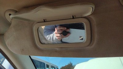 2008-2010 Dodge Grand Caravan Driver Left Sun Visor Oem Gray Ds 1Je89dw1aa