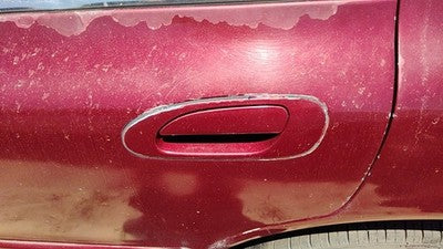 1995 Honda Accord Driver Left Front Outside Door Handle Oem Red