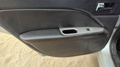 10-12 Fusion Driver Left Rear Door Trim Panel With Switches Back Charcoal Fw