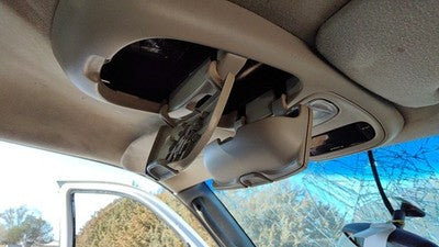 2000-2001 Dodge Dakota Center Overhead Console Dome Light Map Lamp Cubby Gray