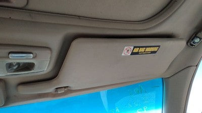 1997 Honda Accord Passenger Right Sun Visor Oem Gray F