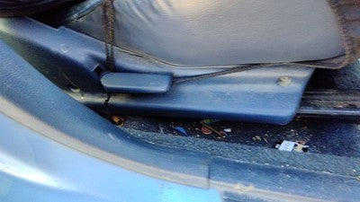 1989 Honda Civic Passenger Right Side Seat Trim Panel Oem Blue Sedan
