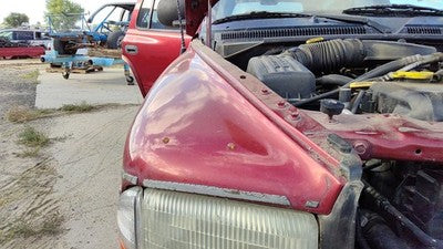 1998-2003 Dodge Durango Passenger Right Front Fender Oem Red 55255030aa