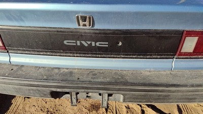 1988-1989 Honda Civic License Plate Trim Surround Panel Tail Trunk Finish Sedan