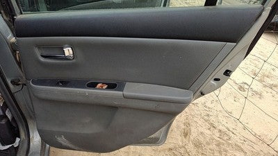 08-09 Sentra Passenger Right Rear Door Trim Panel With Switches Back Charcoal W