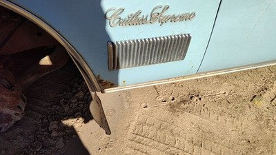 1975 Cutlass Supreme Driver Left Side Fender Chrome Moulding Badge Emblem Oem