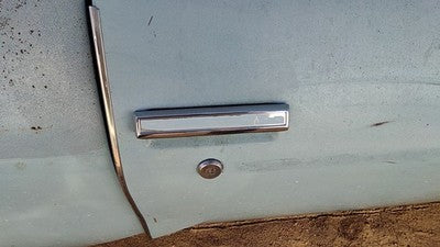 1975 Cutlass Supreme Passenger Right Front Outside Door Handle Blue 2 Door Coupe