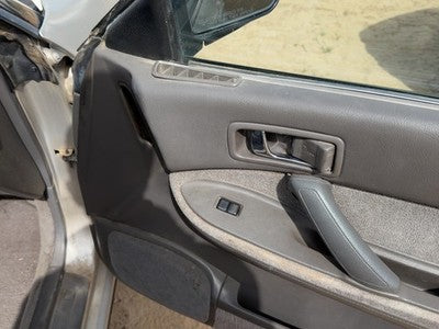 1990 Subaru Legacy Passenger Right Front Door Trim Panel With Switches Gray