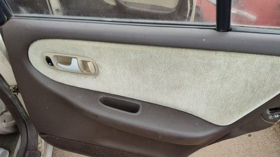 1993 Infinity G20 Passenger Right Rear Door Trim Panel With Switches Back Brown
