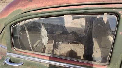1953 Bel Air 150 Sedan Passenger Right Rear Side Window Door Glass Back Cracked