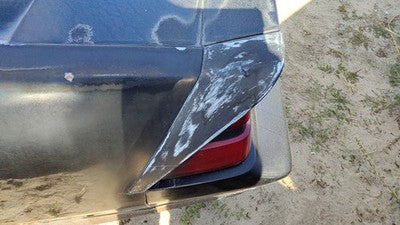 1987-1990 Chevy Camaro Driver Left Rear Spoiler End Cap Oem Black 10065173