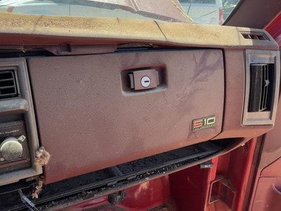 1990 Chevy S10 Pickup Glove Box Assembly Complete Door With Latch Oem Red