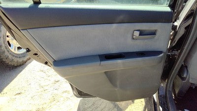 07-09 Sentra Driver Left Rear Door Trim Panel With Switches Back Charcoal W