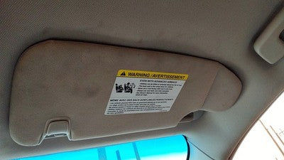 2010-2012 Ford Fusion Passenger Right Sun Visor Oem Charcoal Fw Ae5z5404104aa