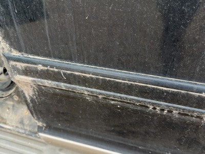 97-02 Ford Expedition Driver Left Rear Upper Moulding From Door Oem Back Black