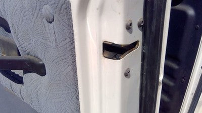 92-14 Van E150 Passenger Right Rear Door Latch With Rods/Cables Assembly Back