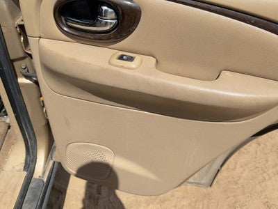 04 Buick Rainier Passenger Right Rear Door Trim Panel With Switches Back Tan 332