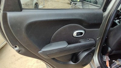 2014-2019 Kia Soul Driver Left Rear Door Trim Panel With Switches Back Black Eq