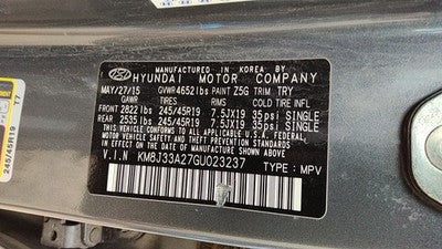 16-21 Hyundai Tucson Driver Left Rear Brake Caliper With Mount Bracket Oem Back