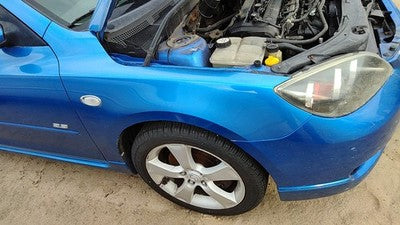 2004-2009 Mazda 3 Passenger Right Front Fender Oem 27B Winning Blue Bp4k52111d