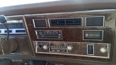 1985 Olds 88 Trim Bezel Around Radio Surround Dash Panel Oem