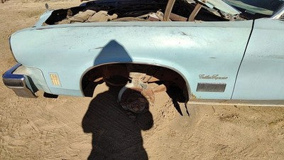 1974-1975 Cutlass Supreme Driver Left Front Fender Oem Blue