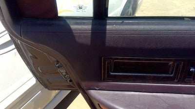 1993 Cadillac Fleetwood Driver Left Rear Inside Door Trim Panel Only Back Maroon
