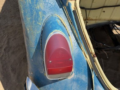 71-72 Super Beetle Driver Left Tail Light Brake With Housing Extension Oem Rear
