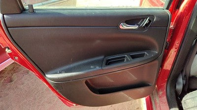 09-16 Chevy Impala Driver Left Rear Door Trim Panel With Switches Back Ebony 19C