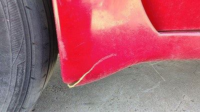 1993 Grand Prix Driver Left Lower Rocker Panel Moulding Side Skirt 2 Door Red