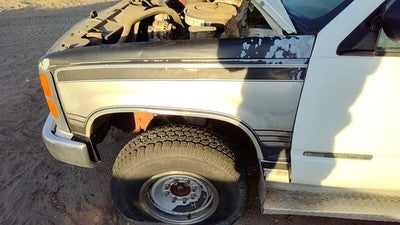 1988-2000 Gmc Sierra 2500 Driver Left Front Fender Oem White 15029229