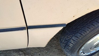 1984 Ford Tempo Passenger Right Moulding From Fender Oem Trim Strip Tan