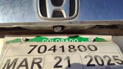 2009-2011 Honda Pilot Rear Backup Camera View With Chrome License Plate Trim Oem