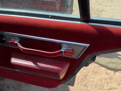 1986 Olds 88 Passenger Right Rear Door Trim Panel With Switches Back Red